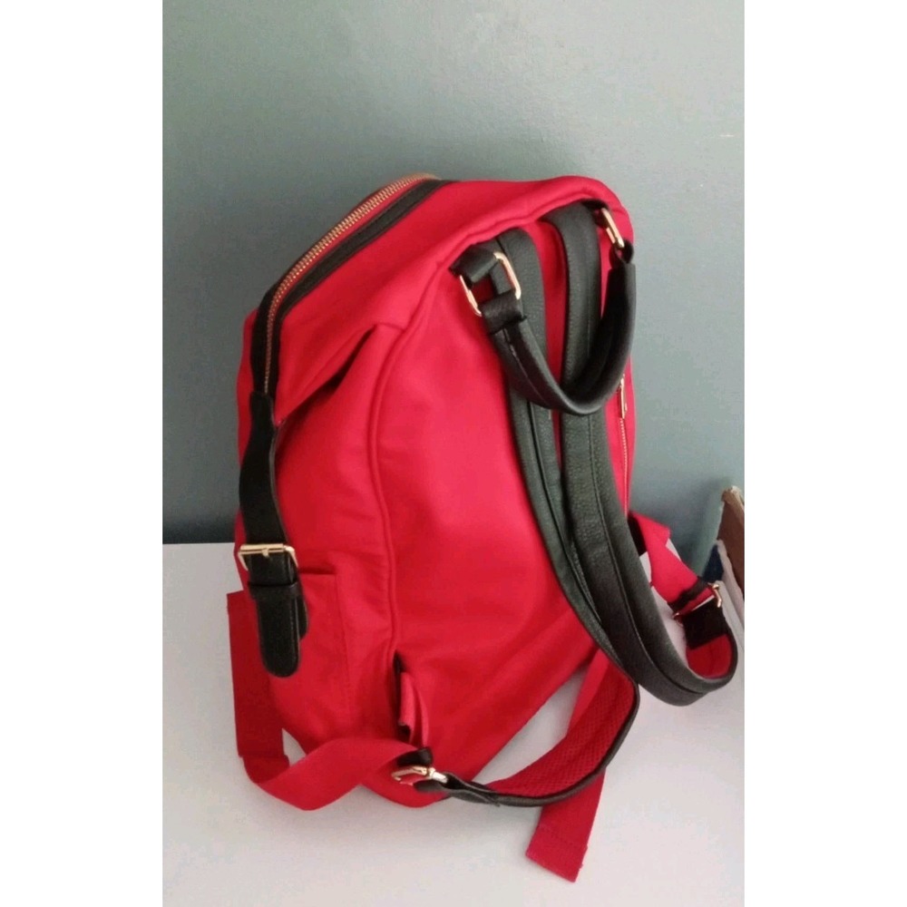 Red‎ Backpack Travel School Bag Lightweight Everyday Carry On - Picture 4 of 10